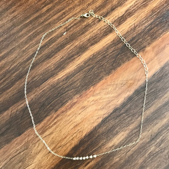 14k solid gold Ball Beaded Choker - Picture 5 of 6